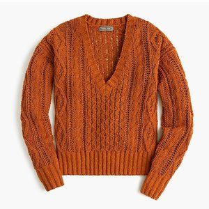 J. Crew Point Sur Cable Knit Sweater